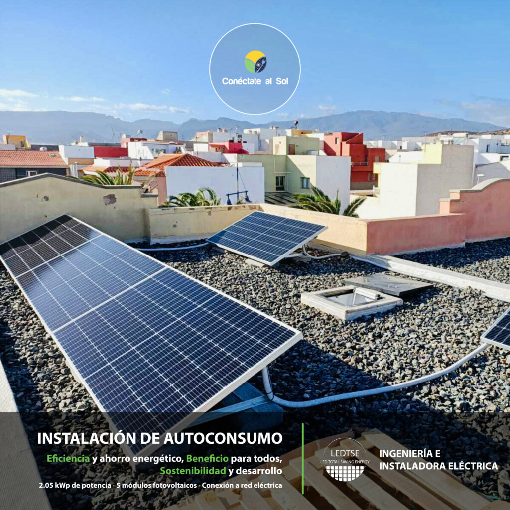Instalación de paneles solares en Arinaga - Gran Canaria