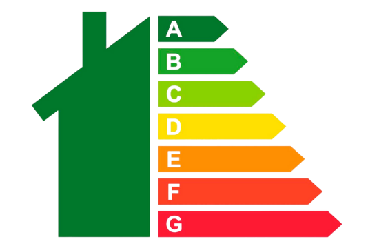 Escala de colores del certificado energético