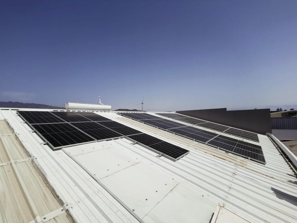 Paneles solares poligono
