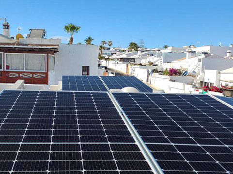 Paneles solares en Tías, Lanzarote
