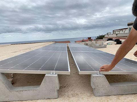 Instalación fotovoltaica en Gran Canaria con paneles Ja Solar