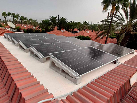 paneles solares playa ingles gran canaria