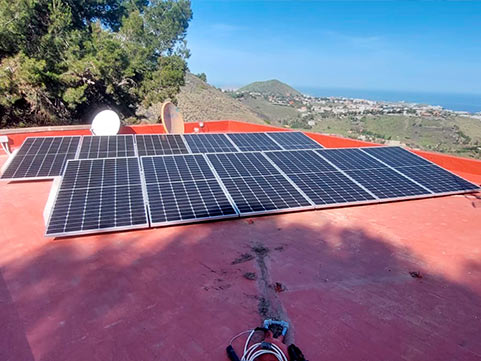 instalacion solar carretera bandama