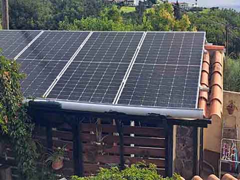 Instalación fotovoltaica en Cordillera